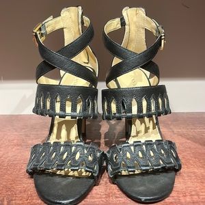 Ivanka Trump Black cutout design heels Size 7 women